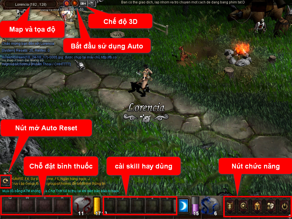 Chức năng chính của Game MU Việt Quốc