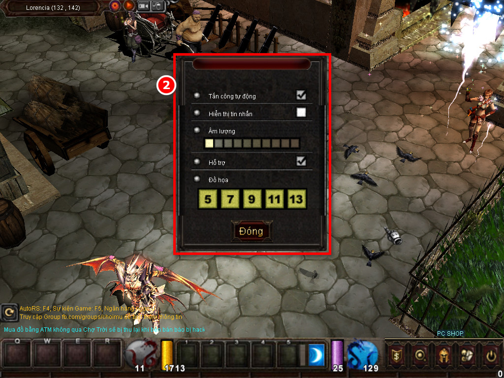 Chức năng chính của Game MU Việt Quốc